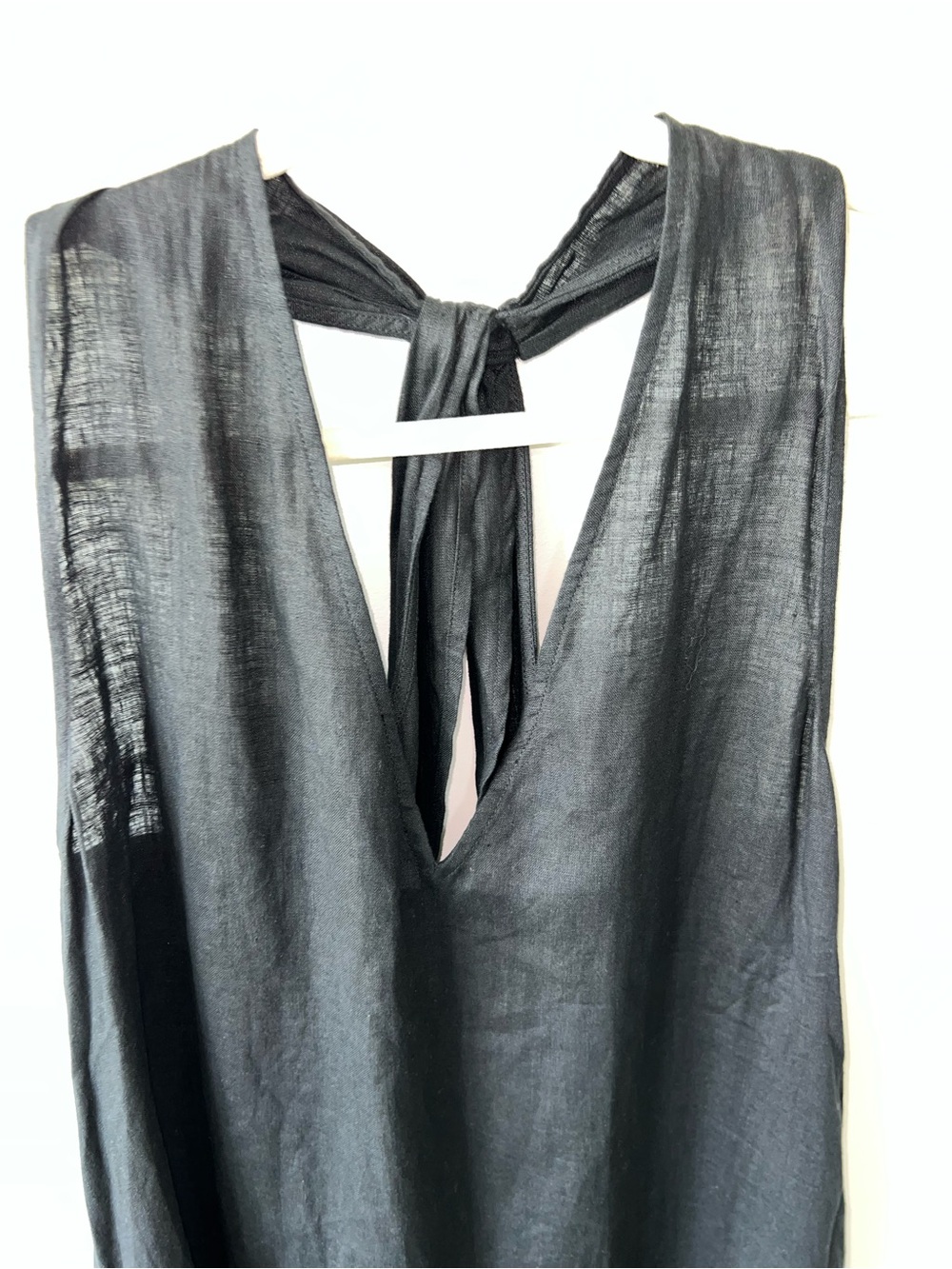 BANANA REPUBLIC LINEN HALTER MAXI DRESS - Picture 4 of 12